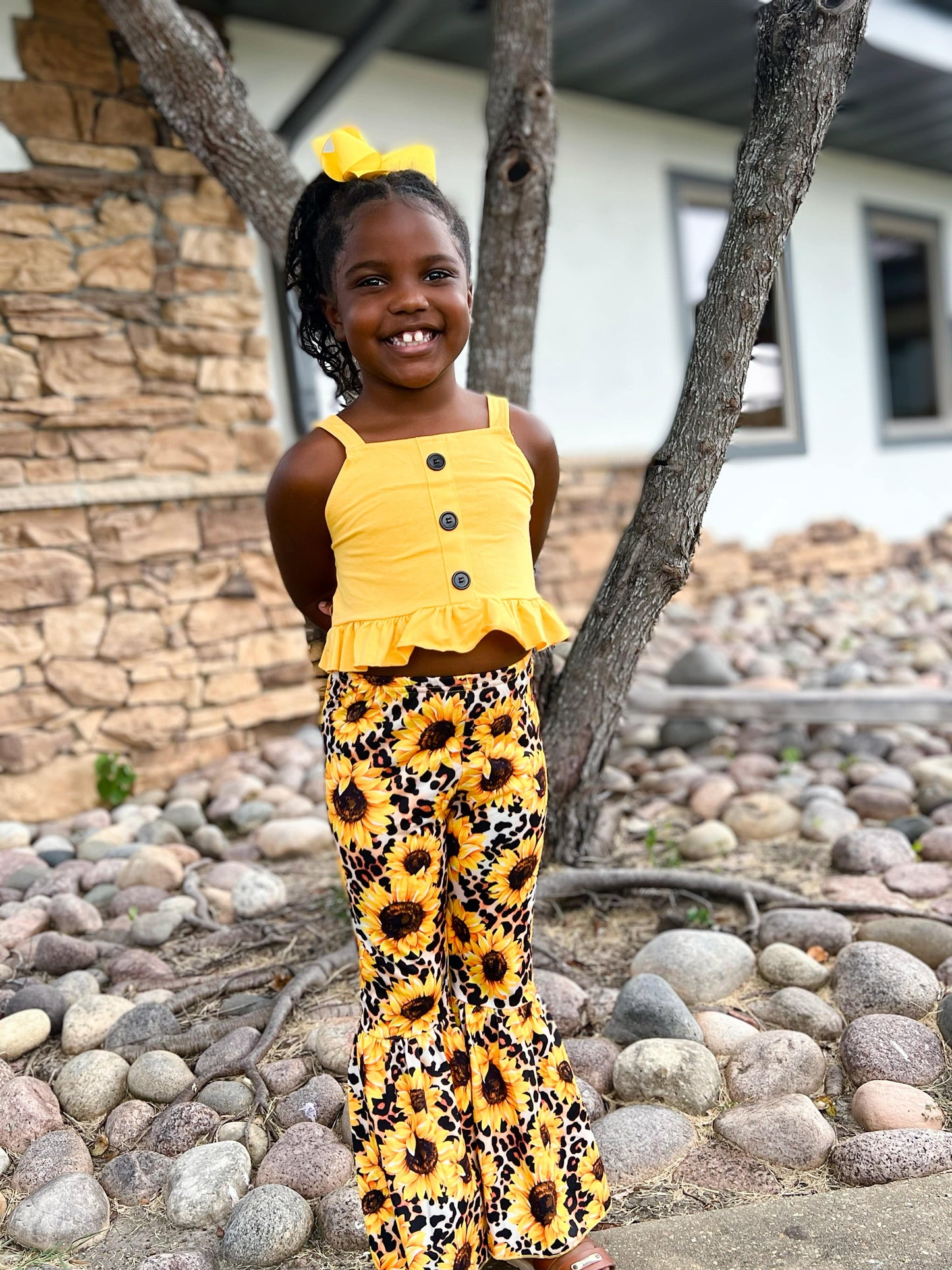 Sassy Sunflower and Leopard Set