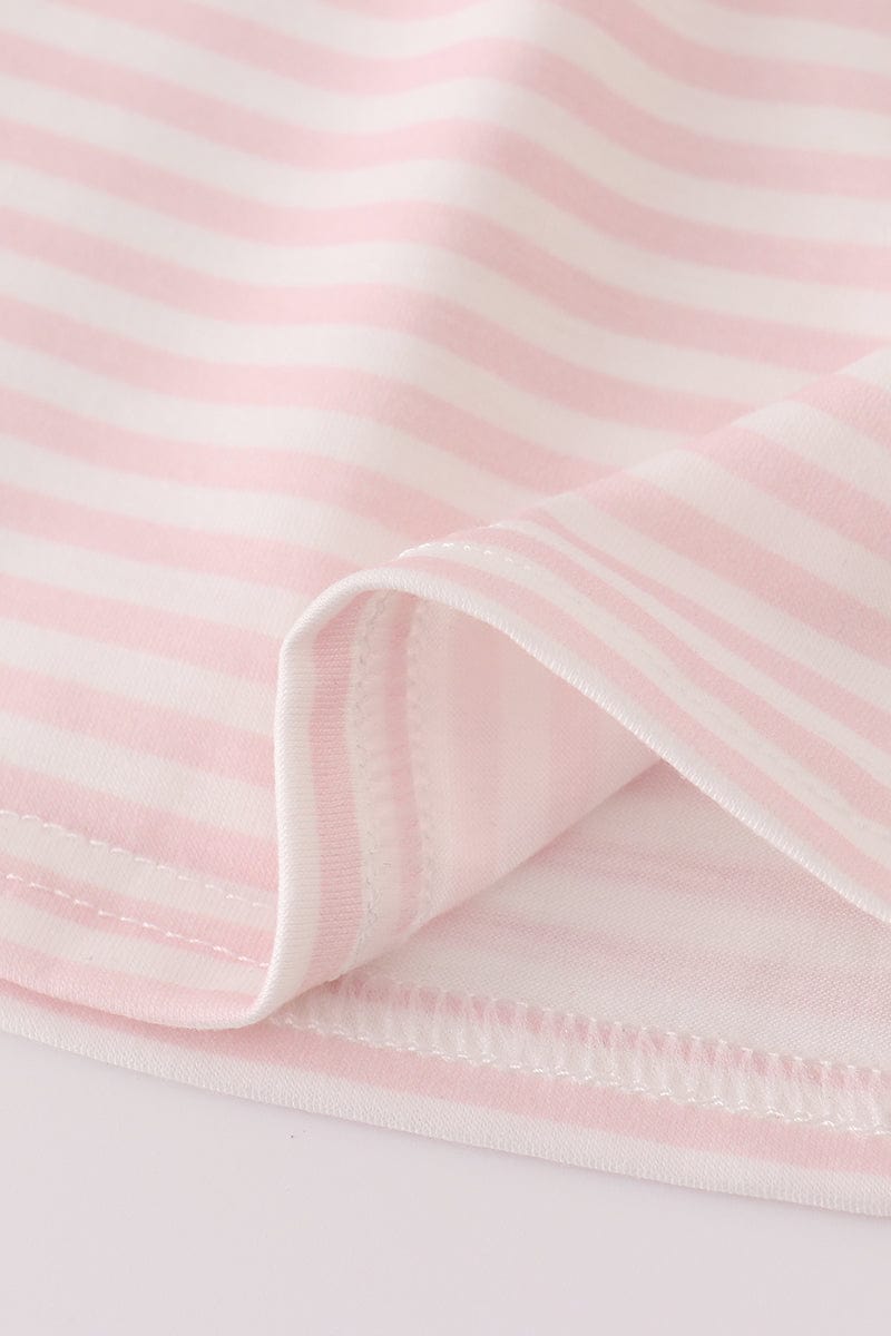 Scarecrow embroidery stripe dress
