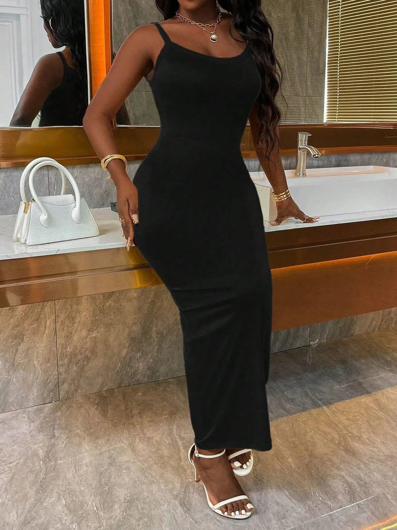 Scoop Neck Maxi Cami Dress