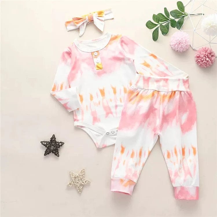 Infant Girl’s “Trinity” Tie-dye set