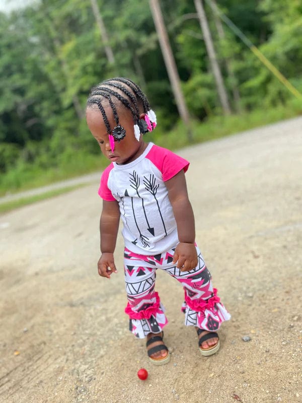 Black and Pink Arrows and Aztec Set