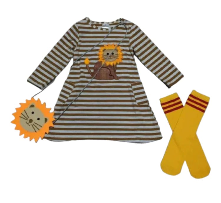 Brown Stripe Tara Lion Dress