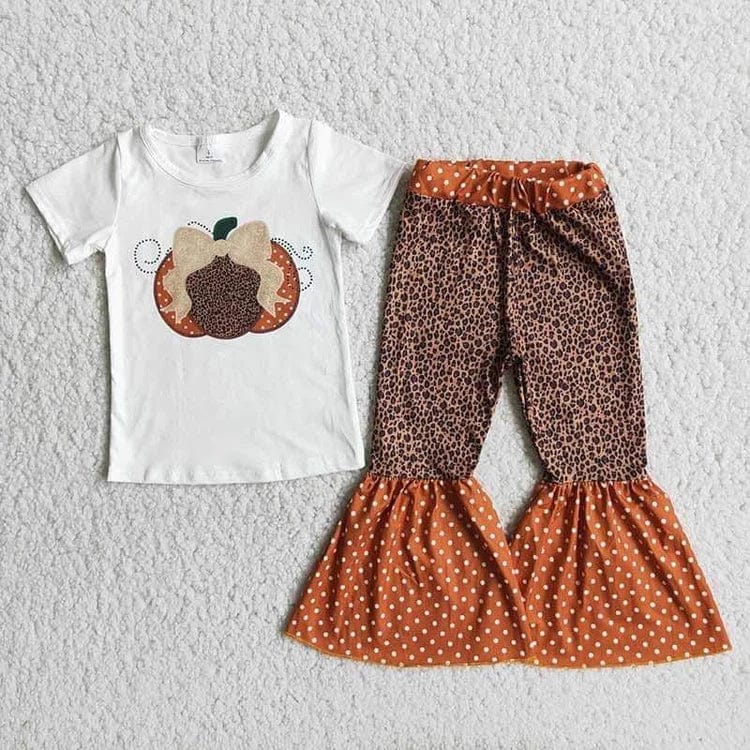 Leopard Pumpkins and Bows Set