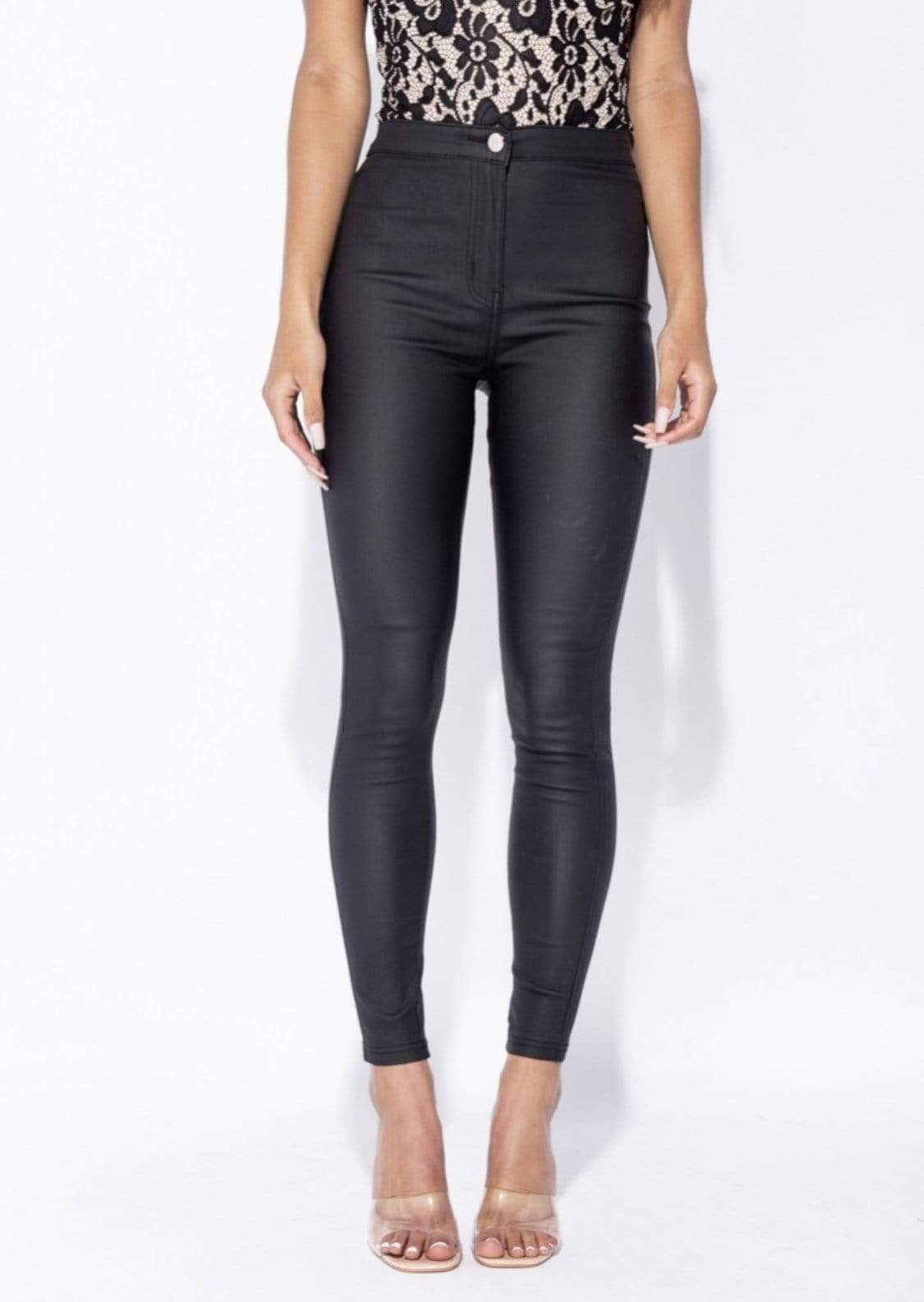 Black High Waist Jeggings