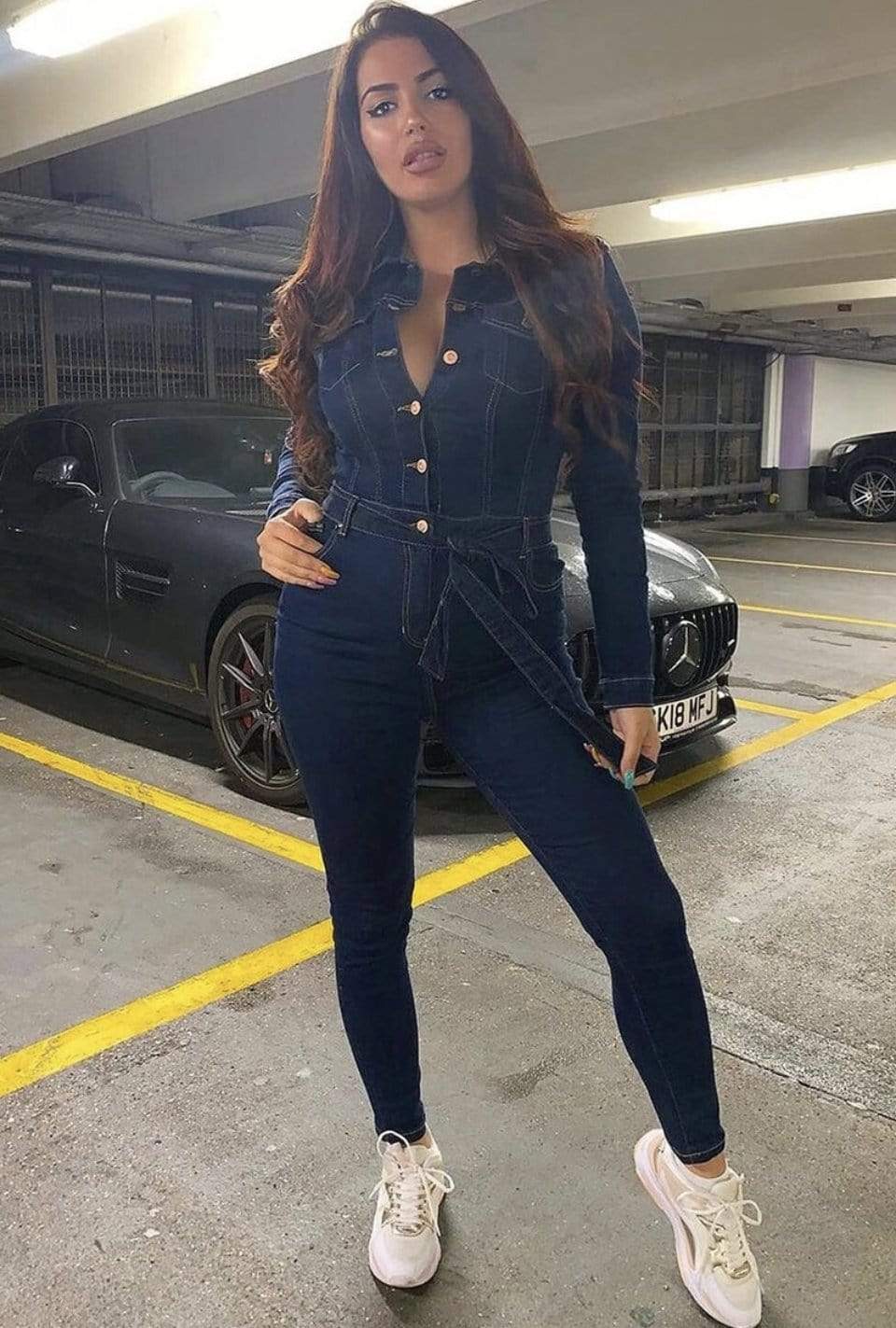 Indigo Denim Jumpsuit