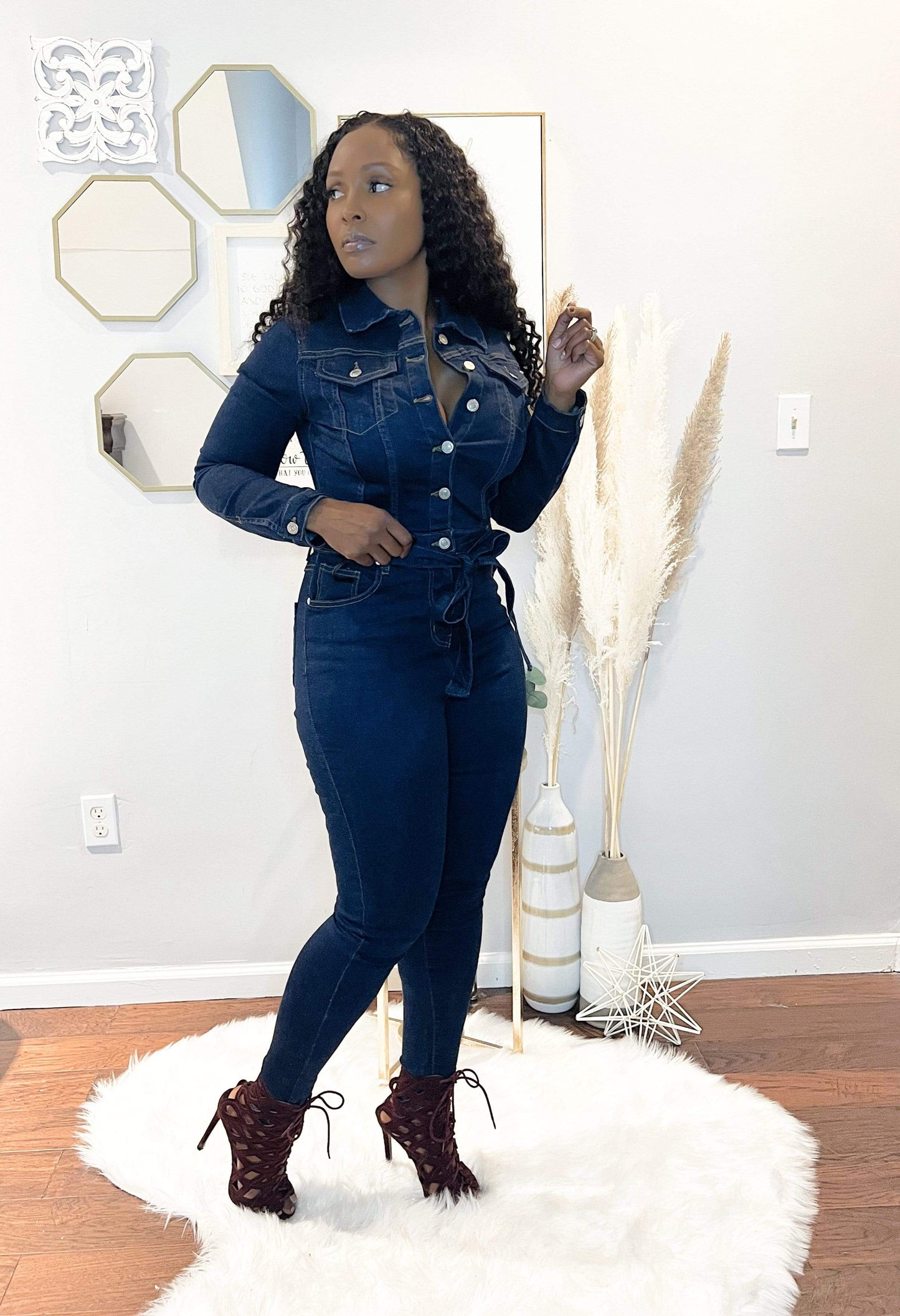 Indigo Denim Jumpsuit