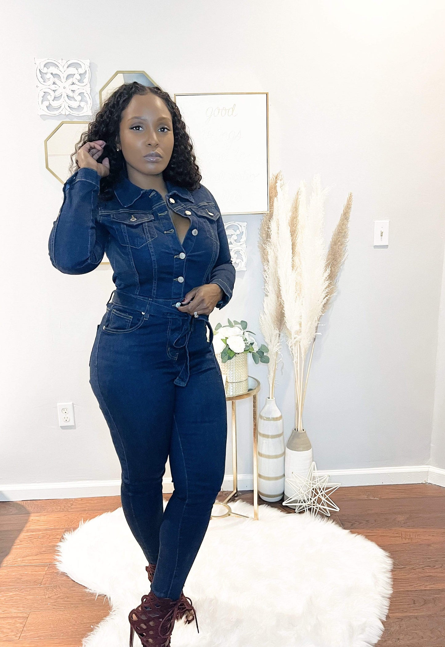 Indigo Denim Jumpsuit