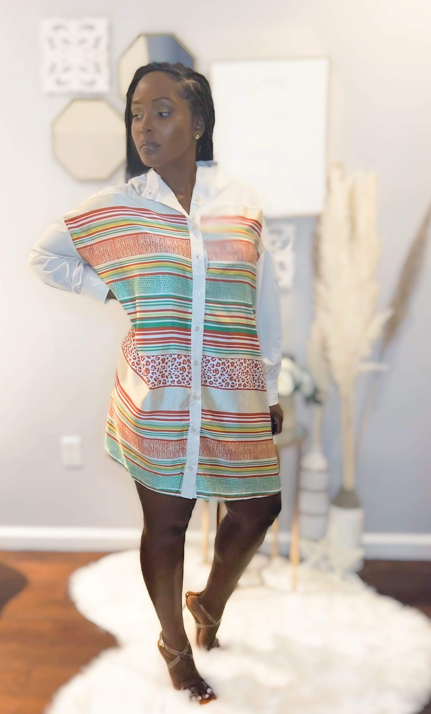 Reesa Rust Tunic Dress