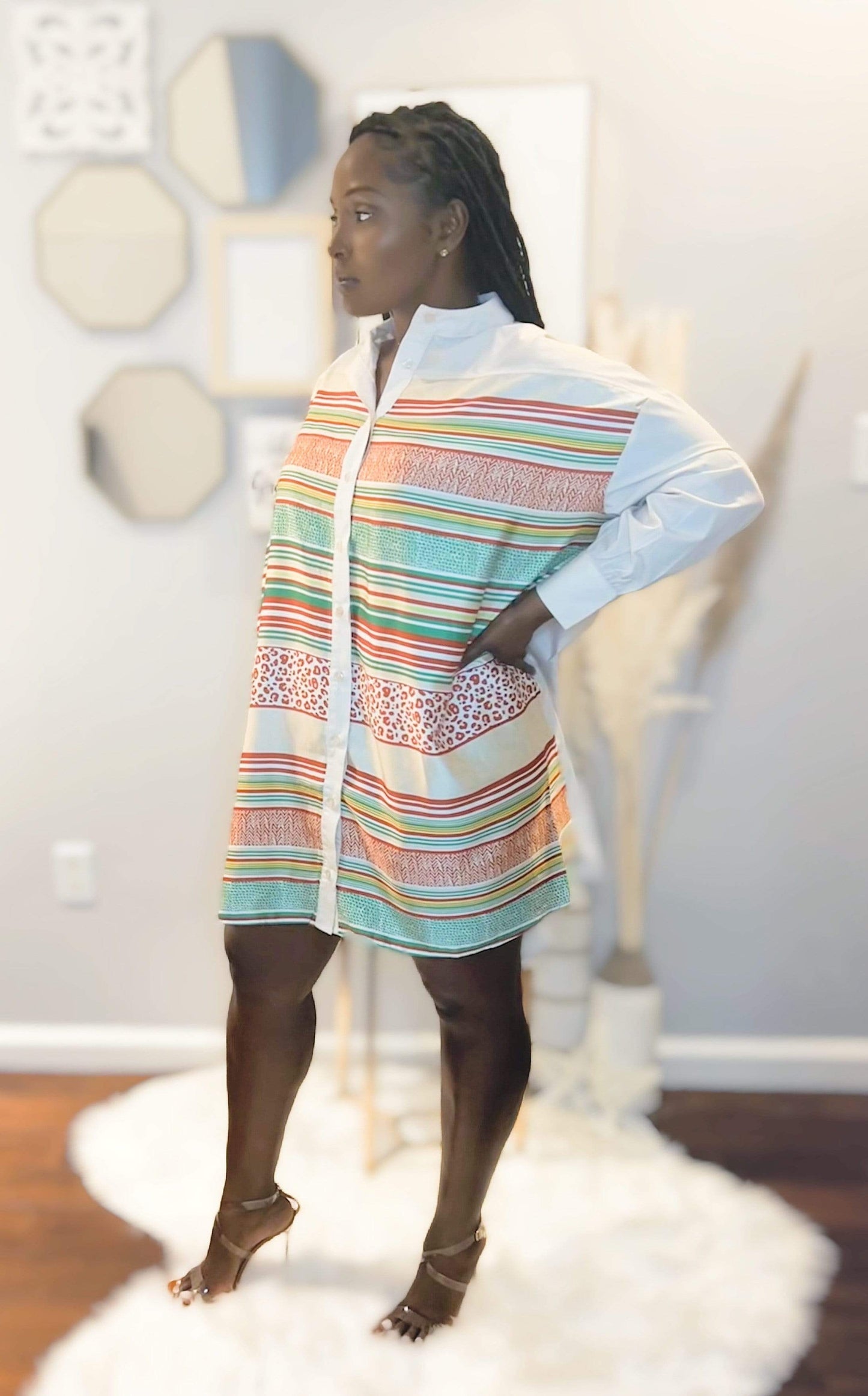 Reesa Rust Tunic Dress