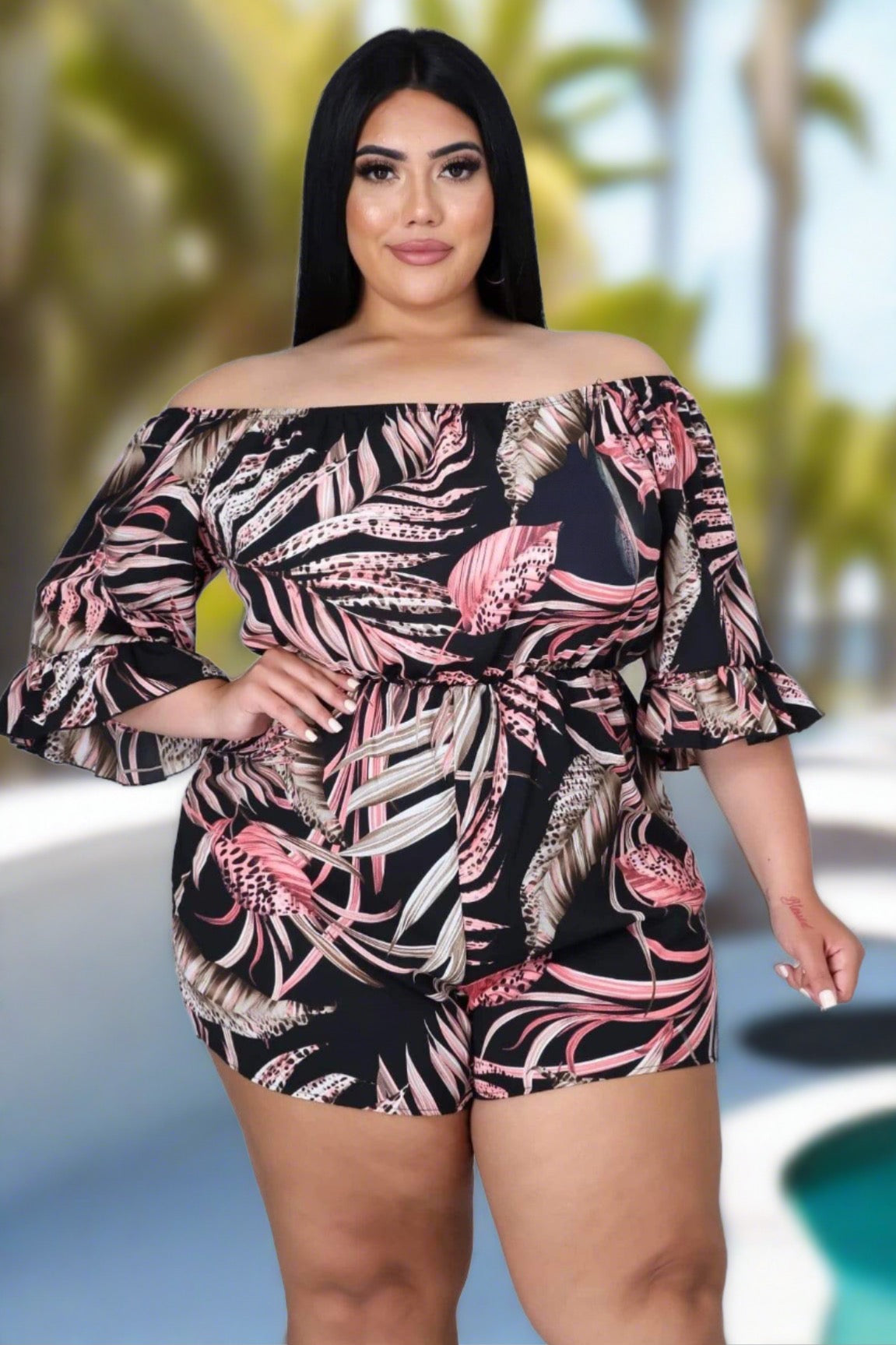 Morning Kisses Plus Size Romper