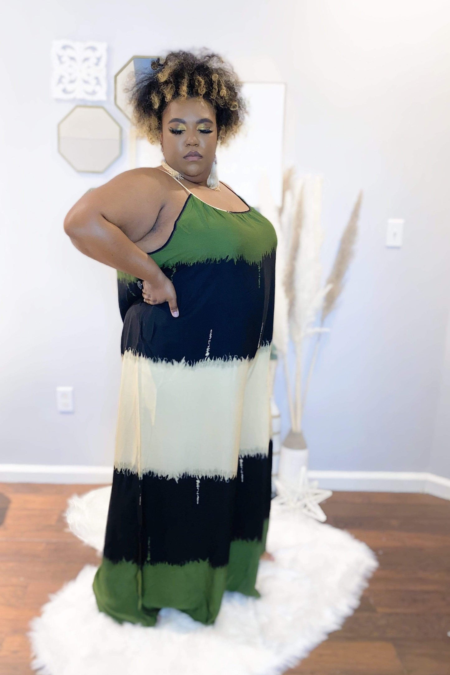 Plus Oliza Olive Jumpsuit