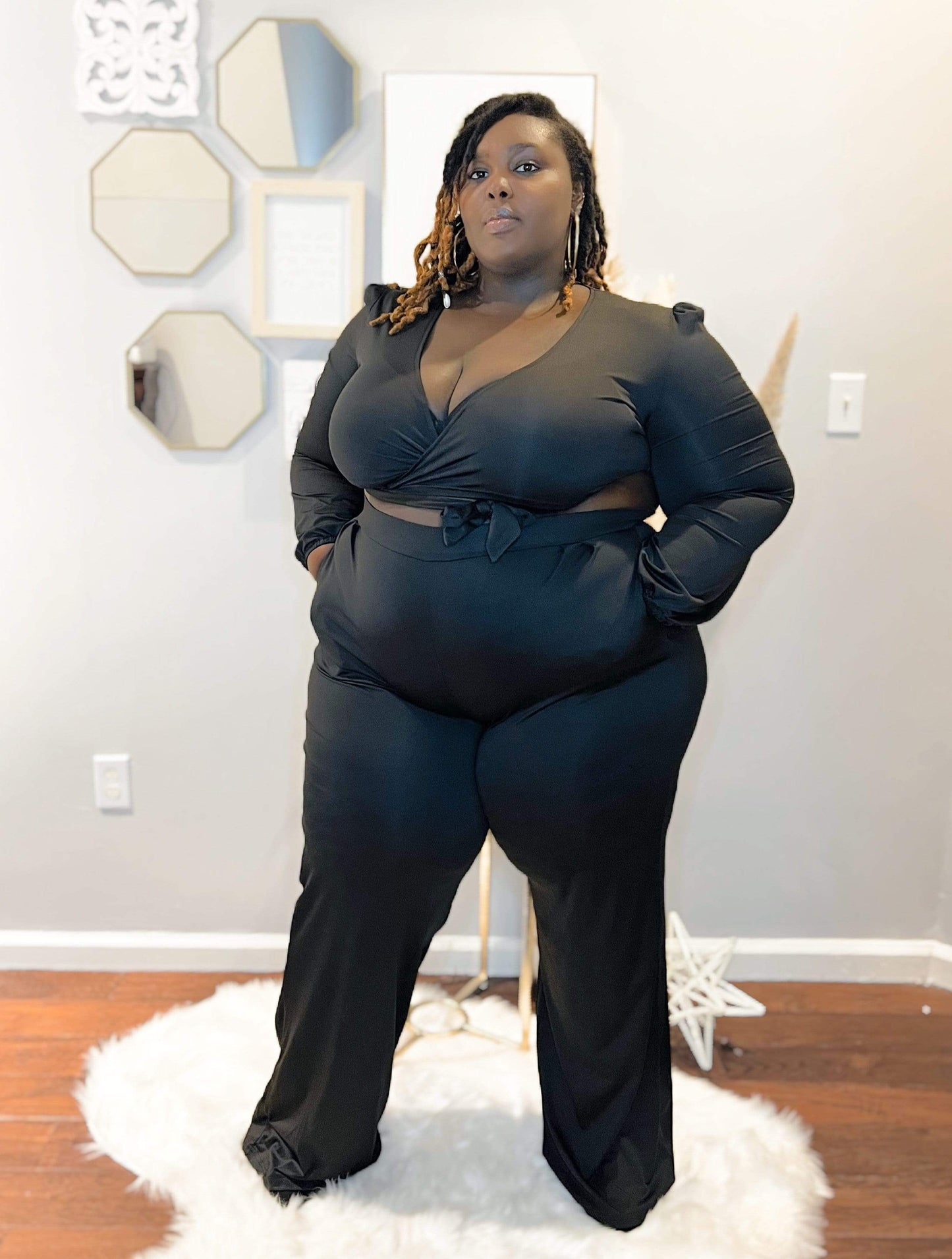 Black Weekend Outings Pants Set