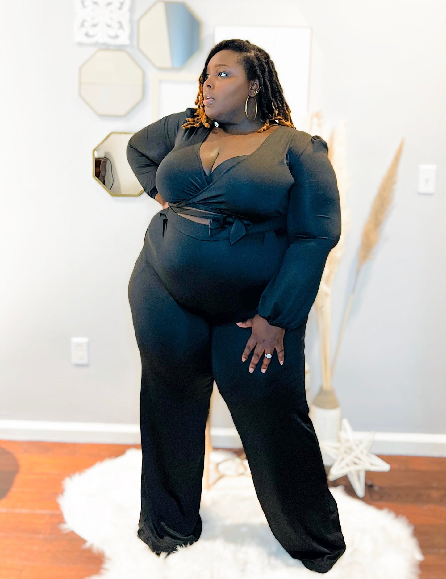 Black Weekend Outings Pants Set