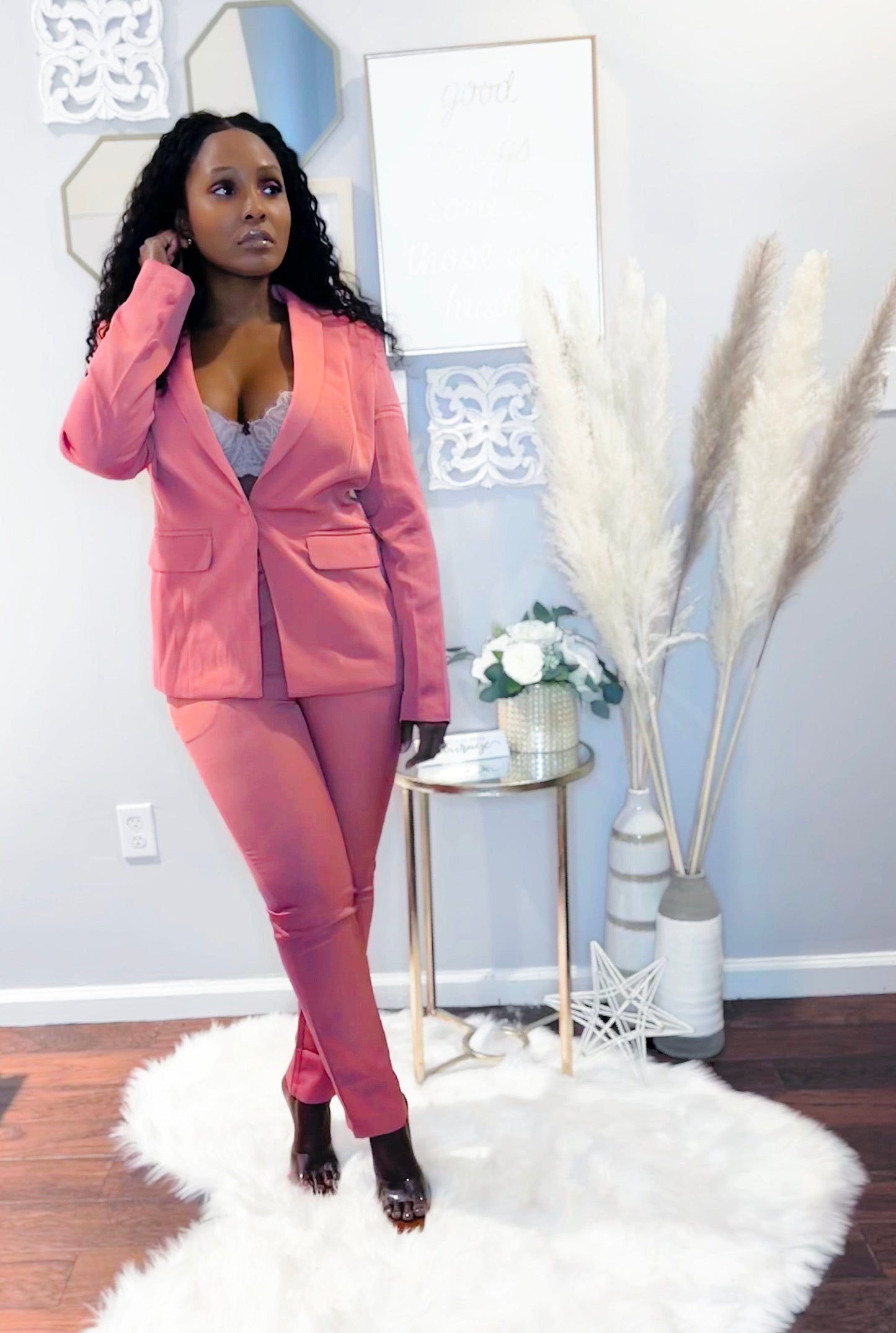 Coral Business Babe Set