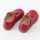 Red vintage appleseed mary jane shoes
