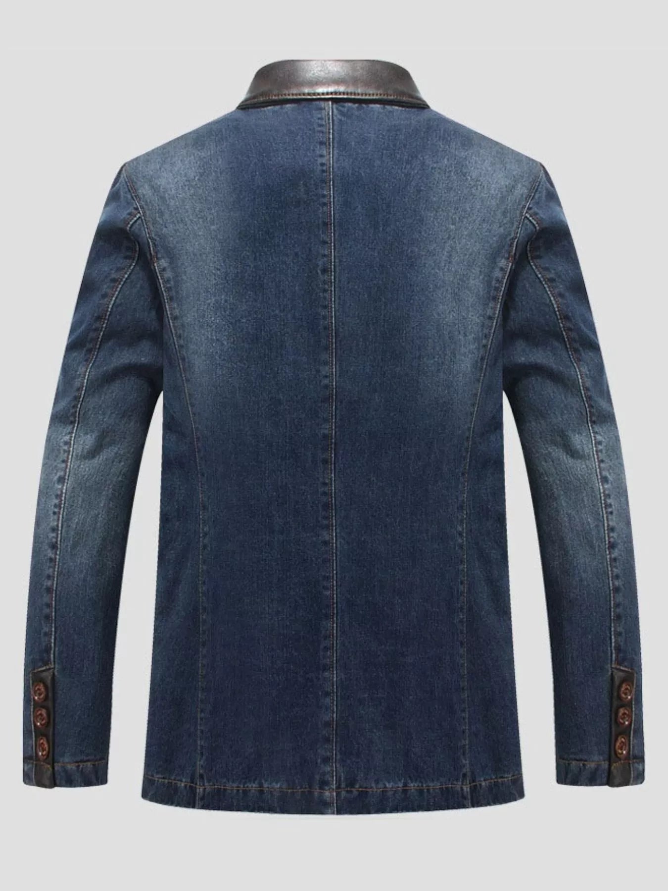 Men’s Plus Size Classic Denim Blazer