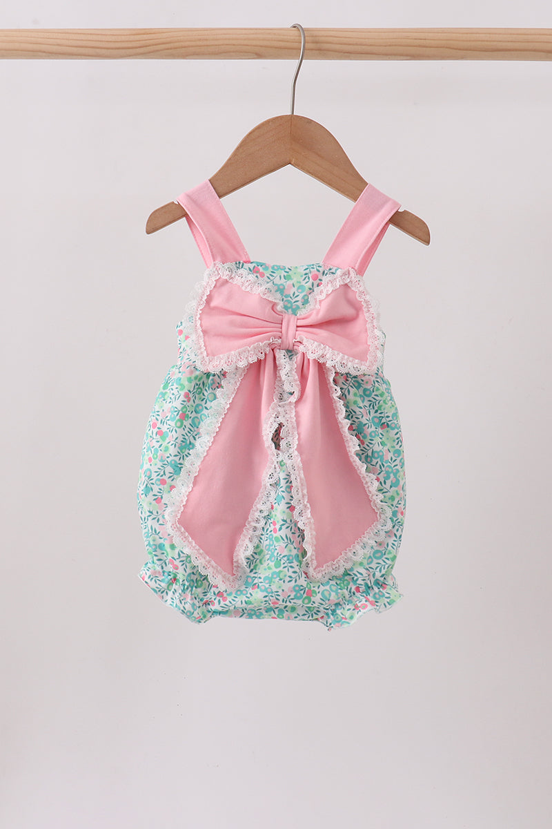 Pink Bow Floral Bubble