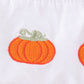 Plaid pumpkin embroidery strap dress