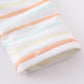 Multicolored stripe one piece girl swimwear