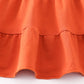 Orange tiered dress