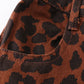 Leopard print bell denim jeans