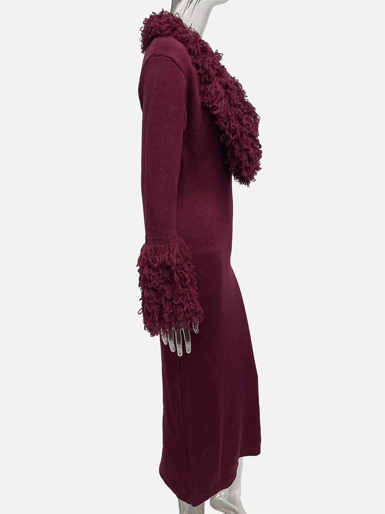 Statement Fringe Bodycon Sweater Dress