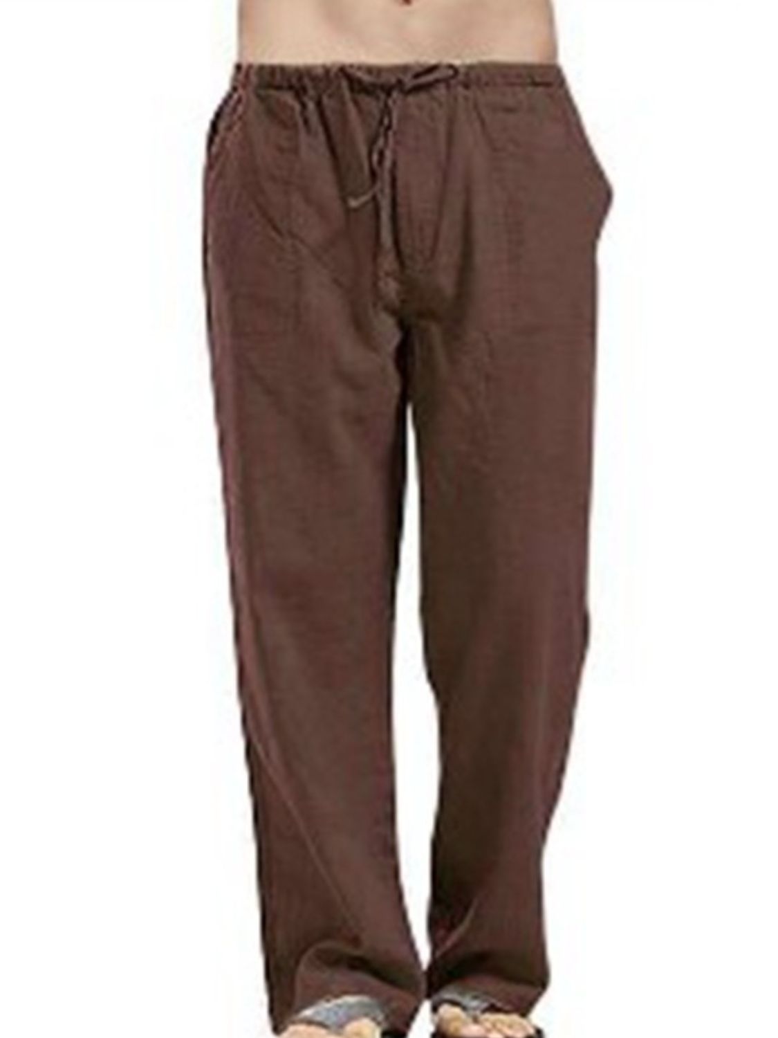 Men's Full Size Drawsting Straight Leg Pants Plus Size