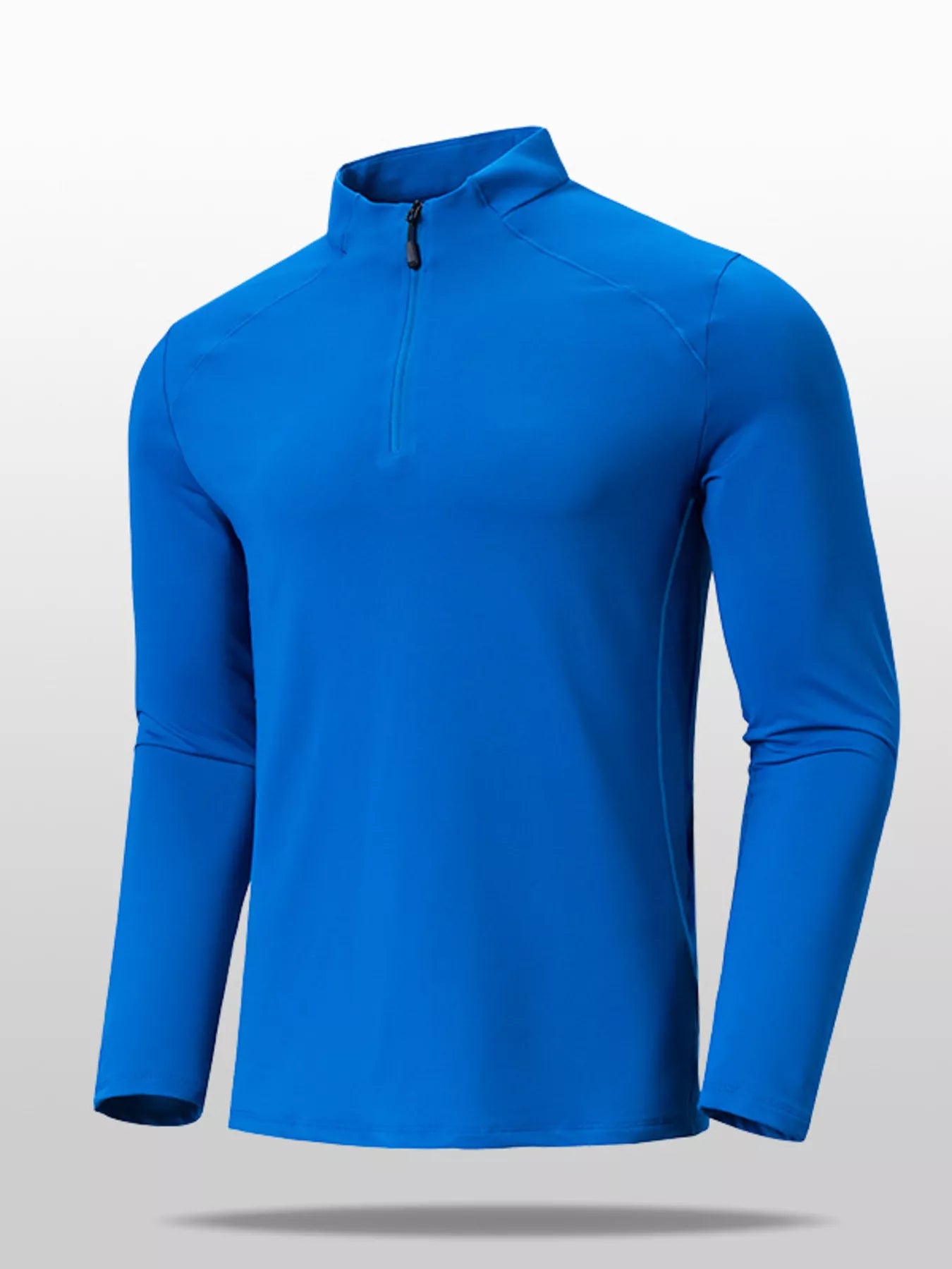 Men's Plus Size Performance Long Sleeve Active T-Shirt with Zipper