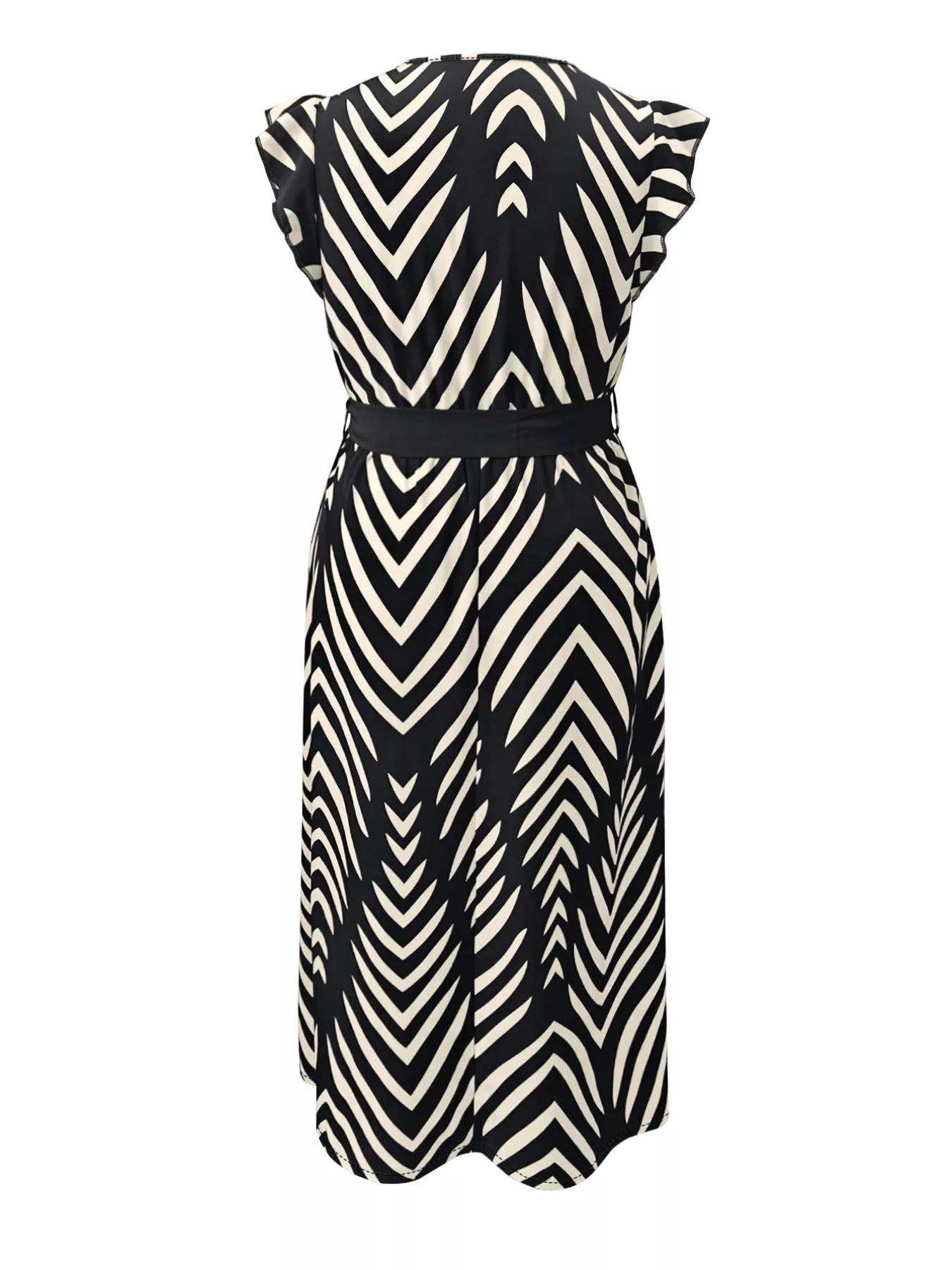 Plus Size Chevron Wrap Maxi Dress