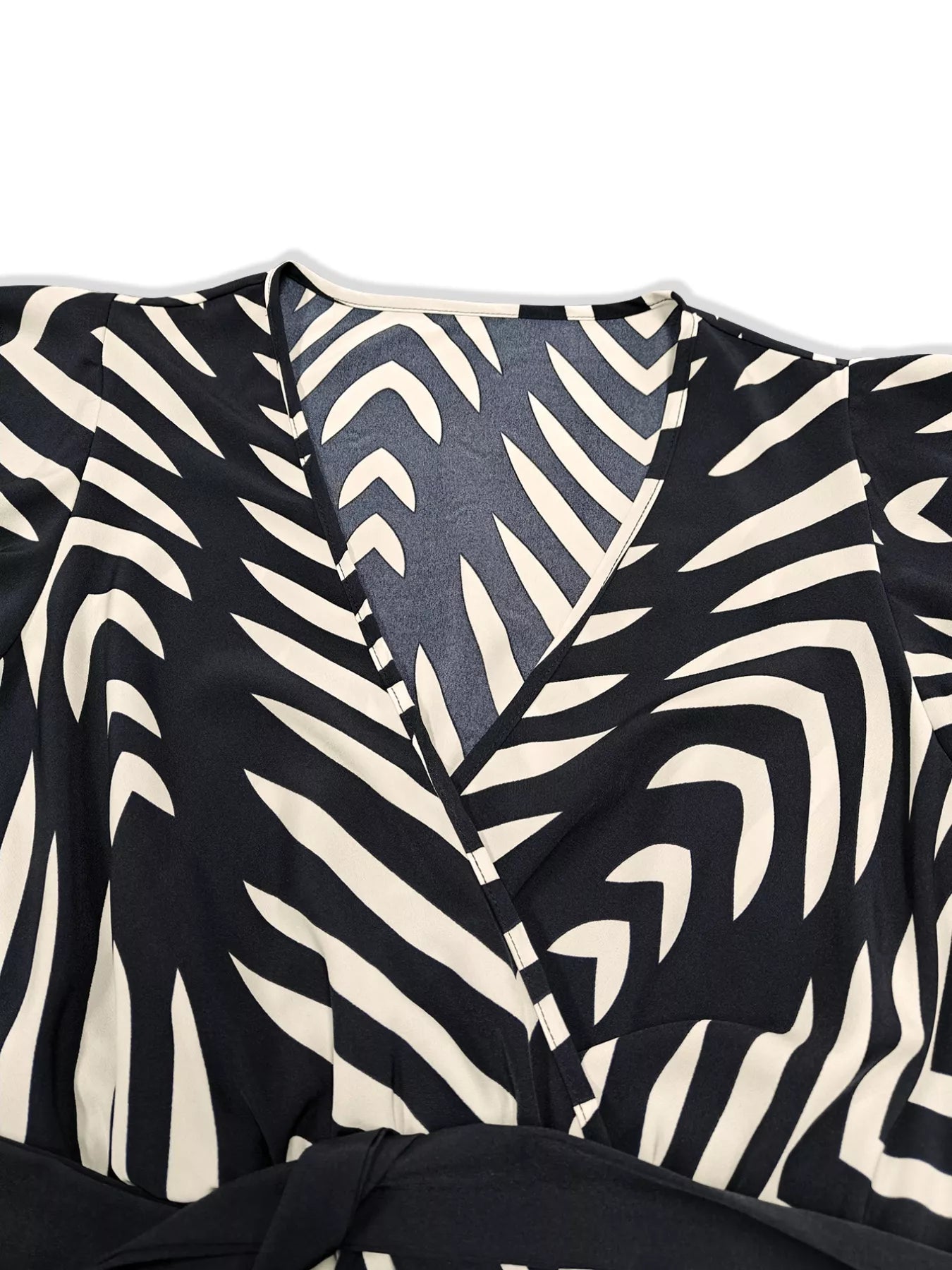 Plus Size Chevron Wrap Maxi Dress