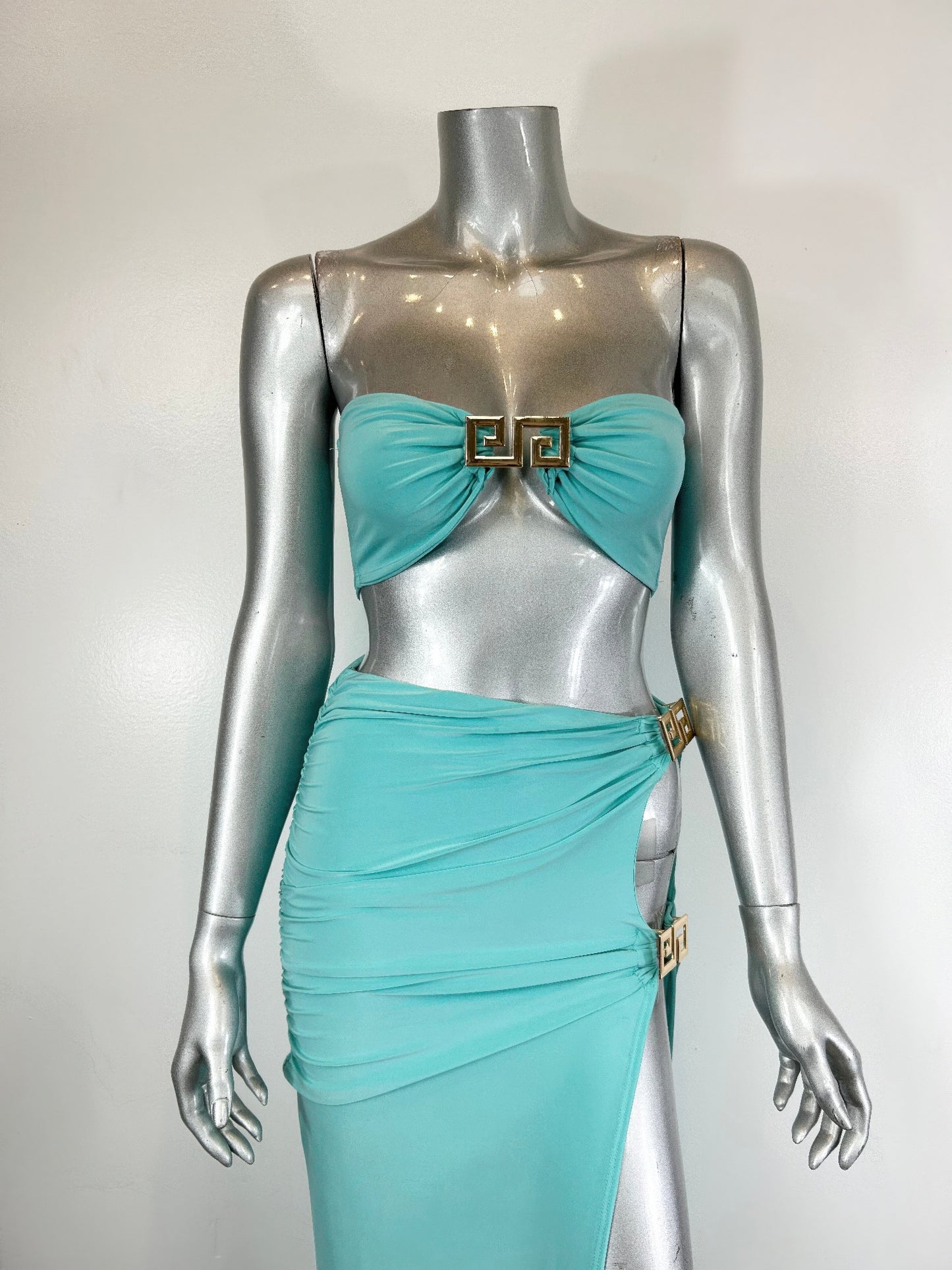 Two-piece Matching Skirt Set,bandeau-style