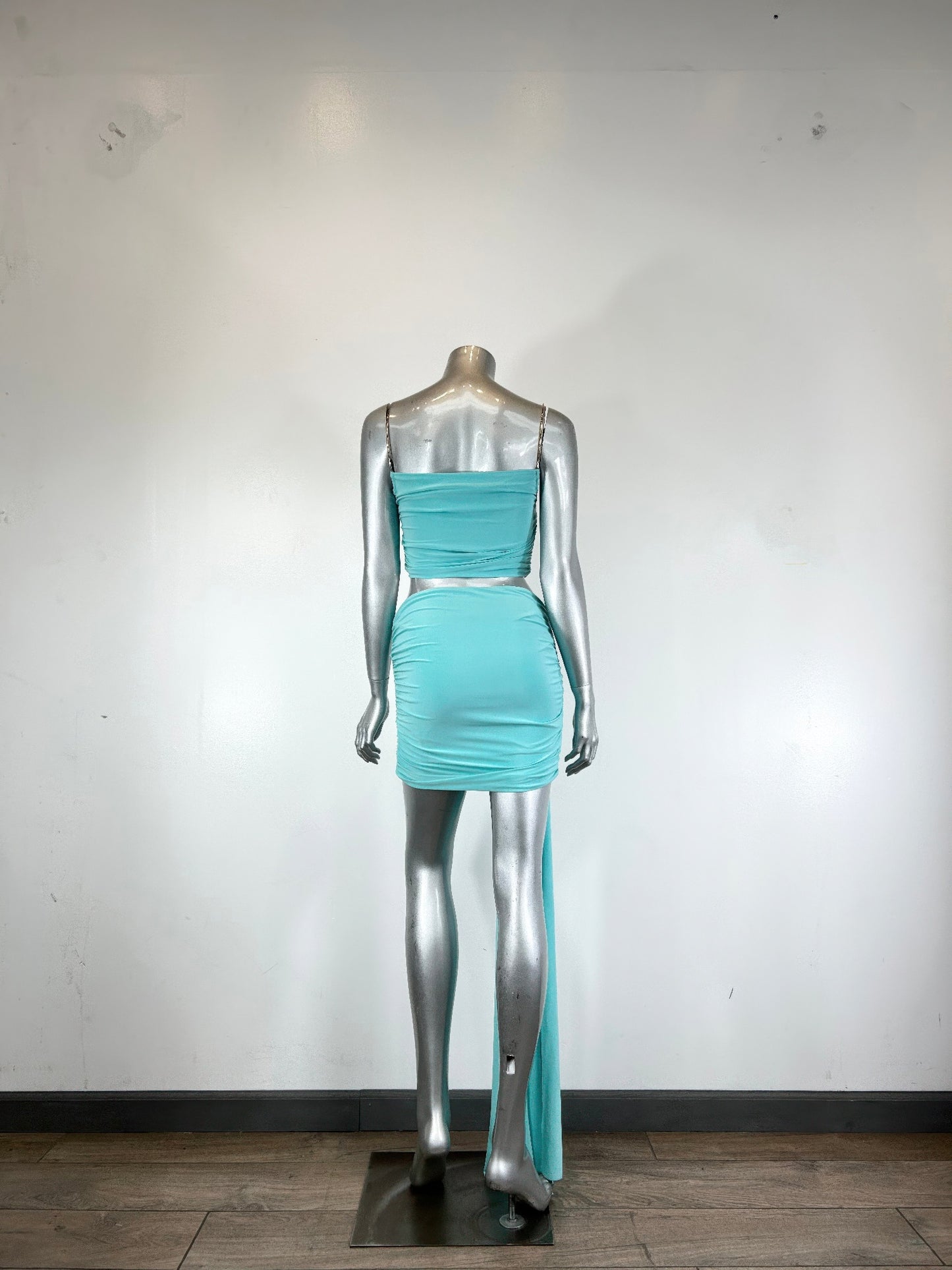 Sleeveless, Cropped Bodice Skirt Set