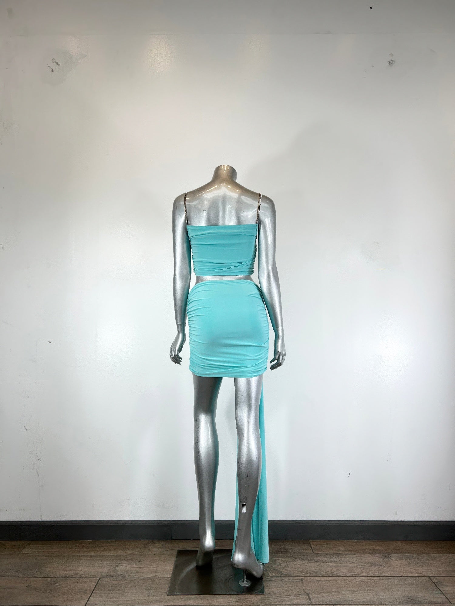 Sleeveless, Cropped Bodice Skirt Set