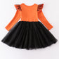 Orange "HOCUS POCUS" ruffle dress