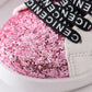 Hot pink star glitter sneaker (toddler to big kids)