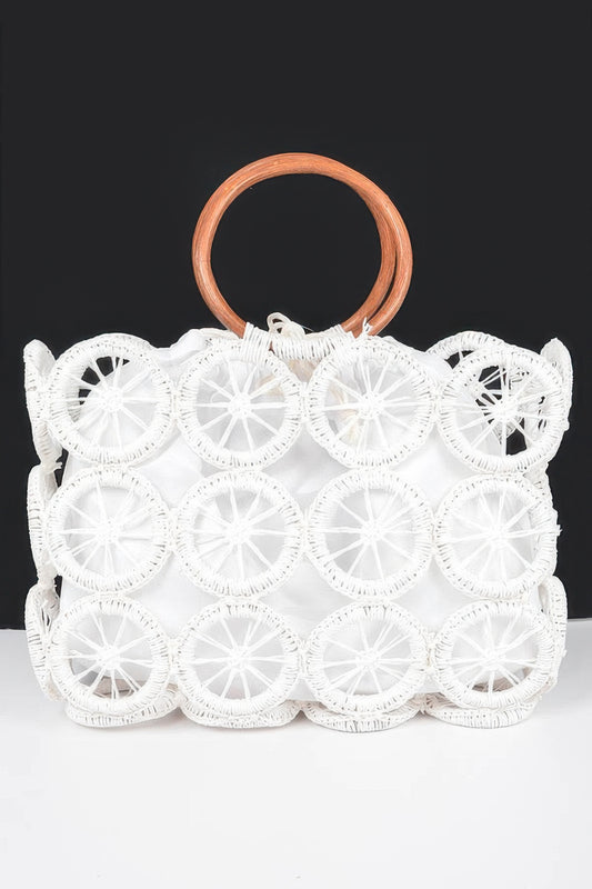 Monotone Crochet Handbag