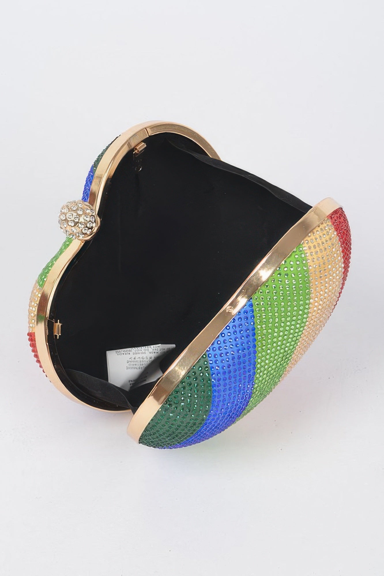 Rhinestone Hotfix Multi Color Clutch