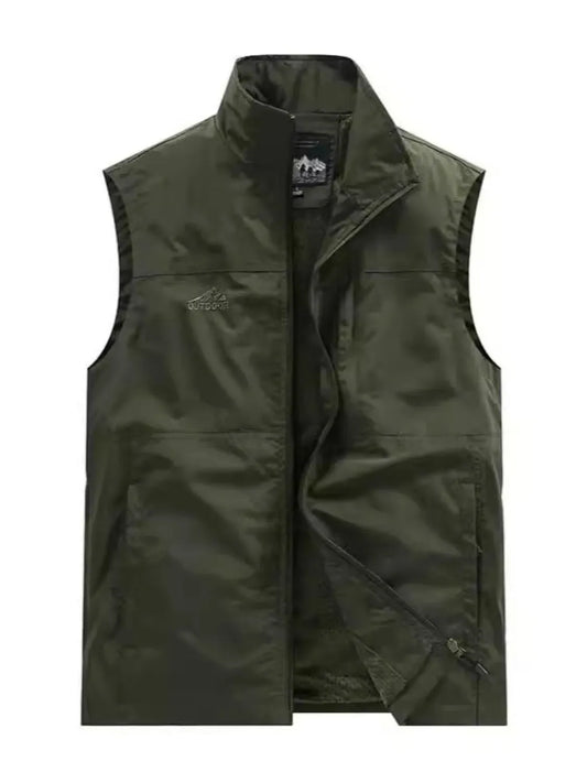Men's Plus Size Zip Up Vest