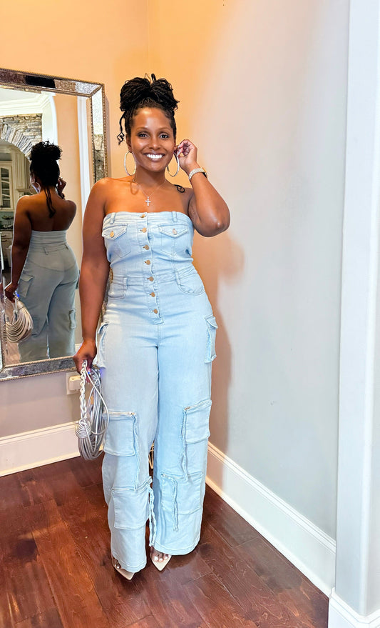 Blue Bliss Denim Jumpsuit