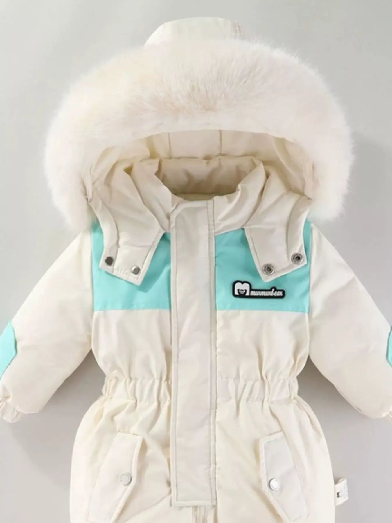 Children's Faux Fur Hood One-Piece