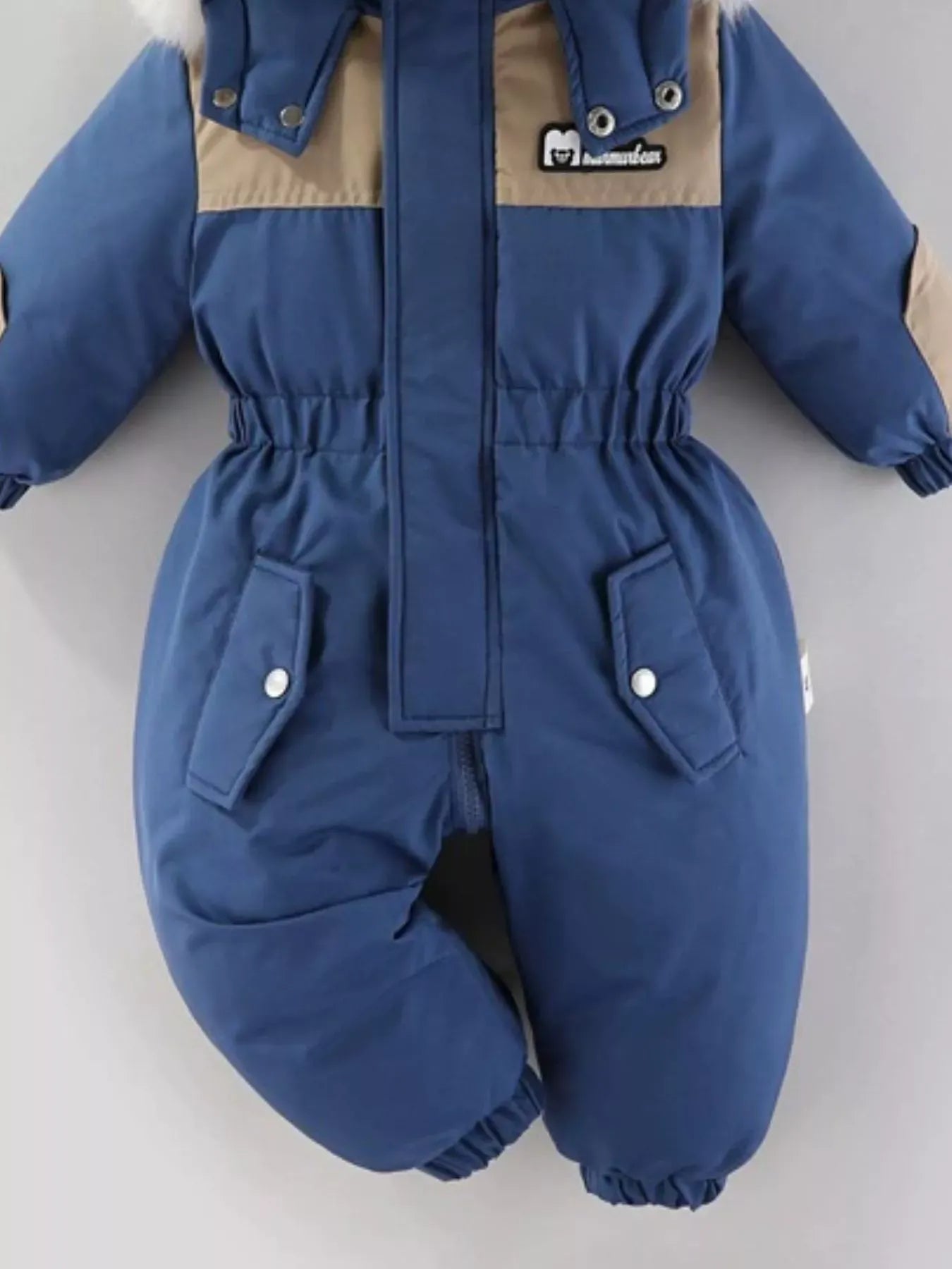 Children's Faux Fur Hood One-Piece