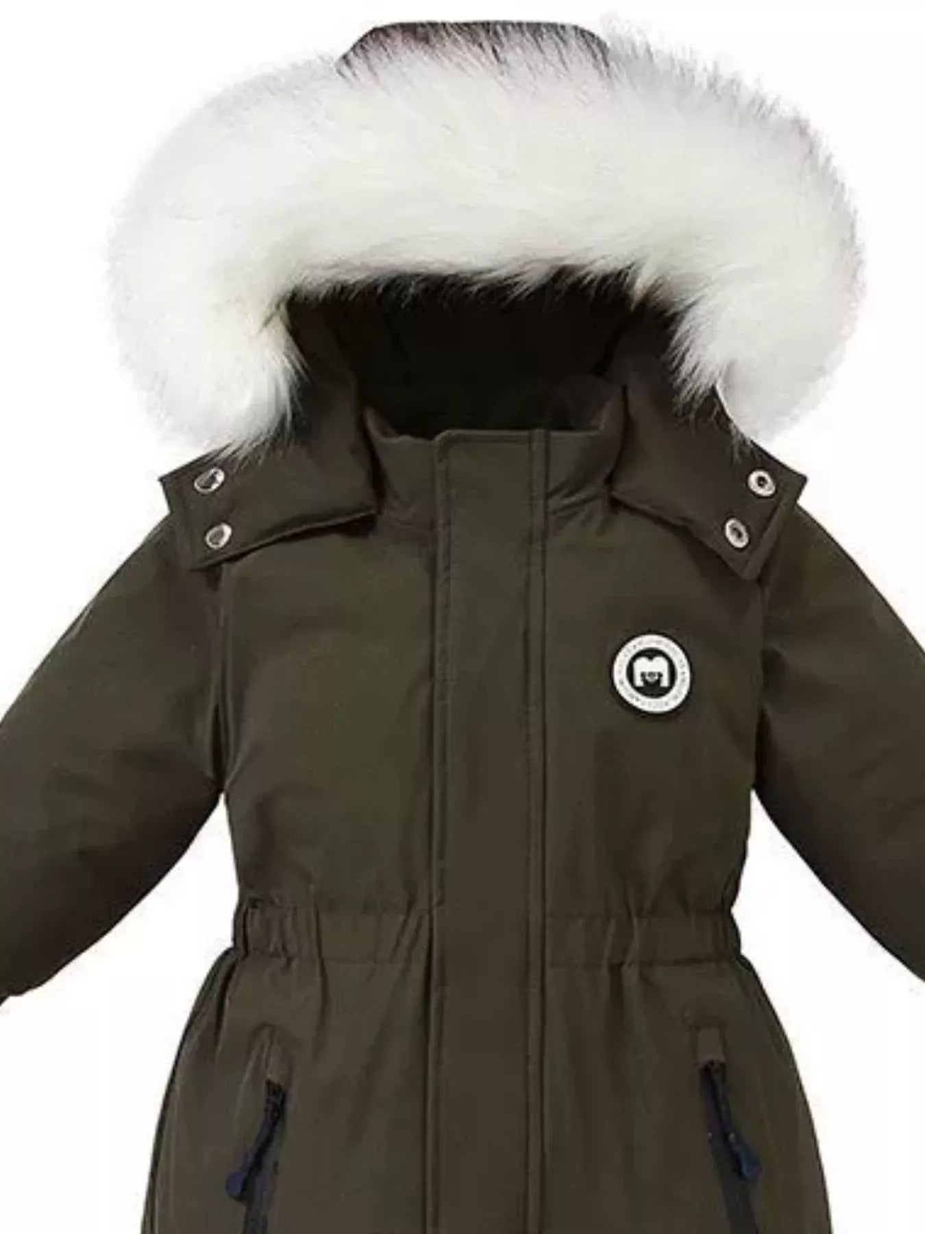 Children's Faux Fur Hood One-Piece