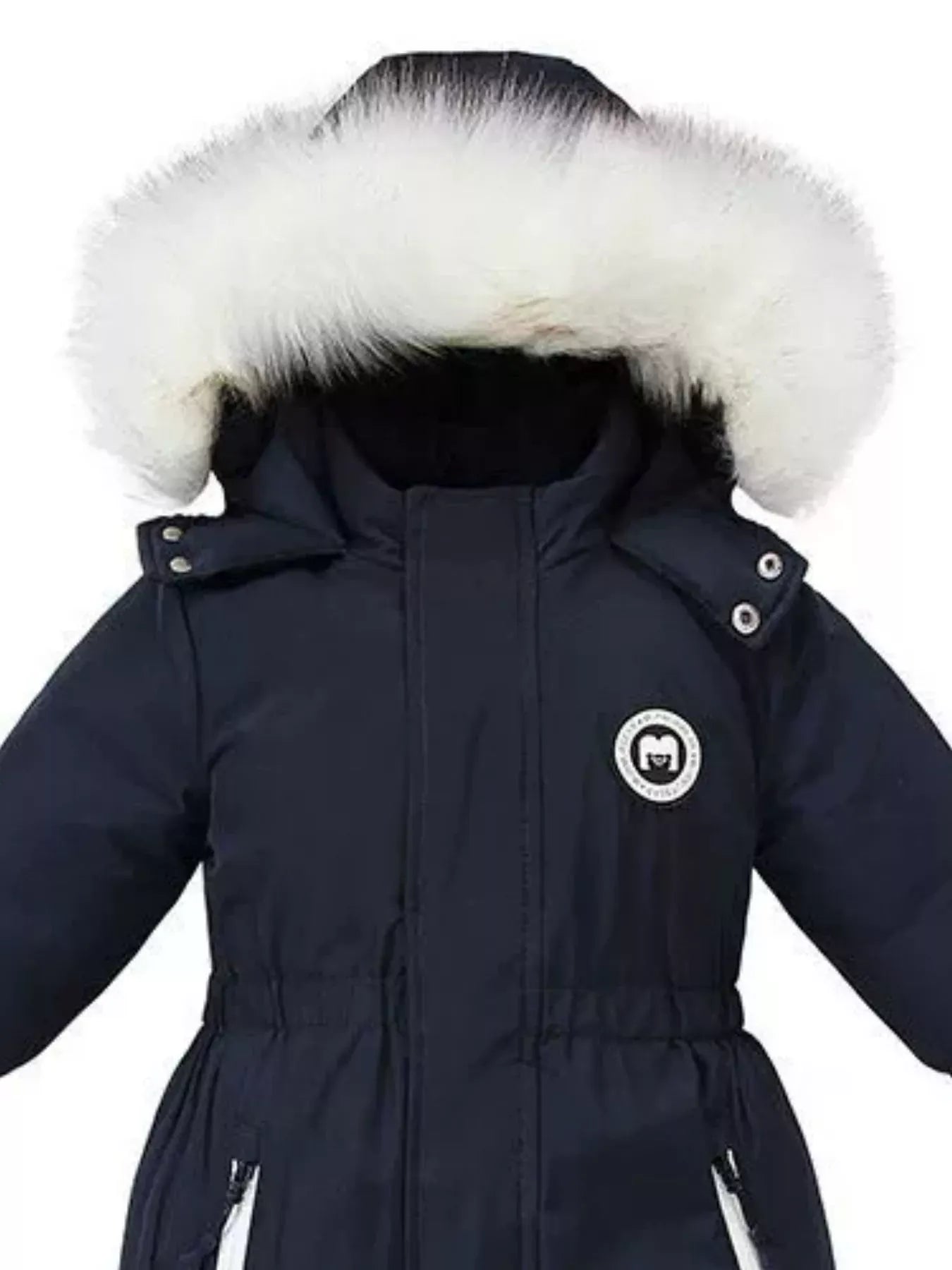 Children's Faux Fur Hood One-Piece