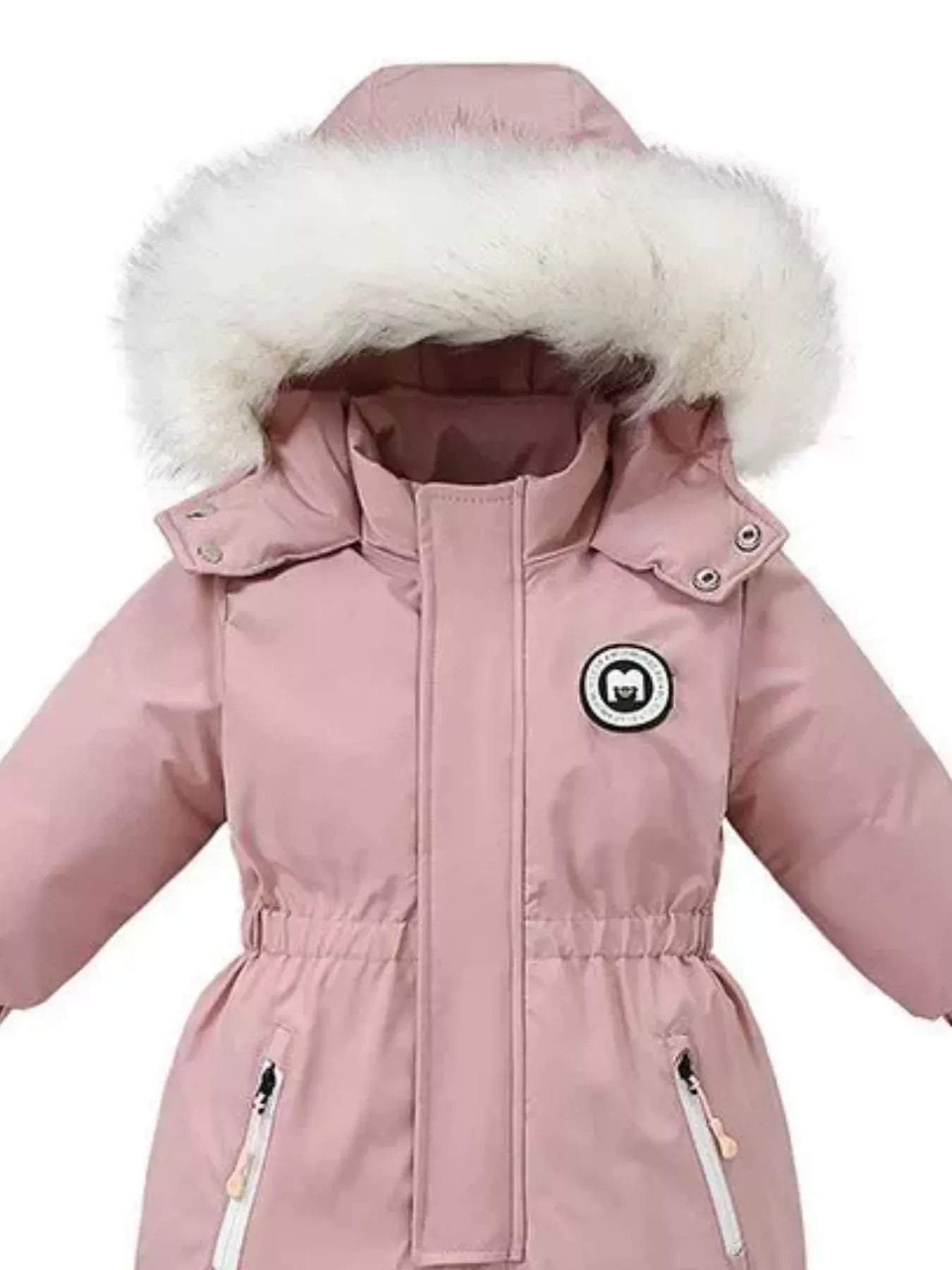 Children's Faux Fur Hood One-Piece