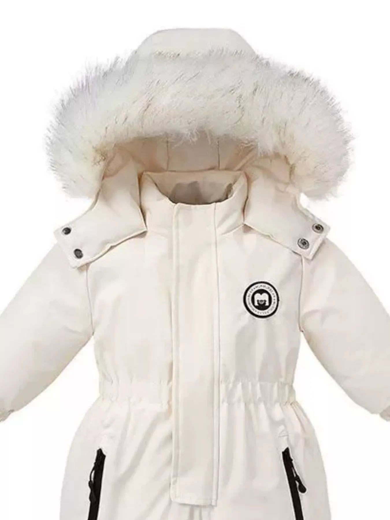 Children's Faux Fur Hood One-Piece