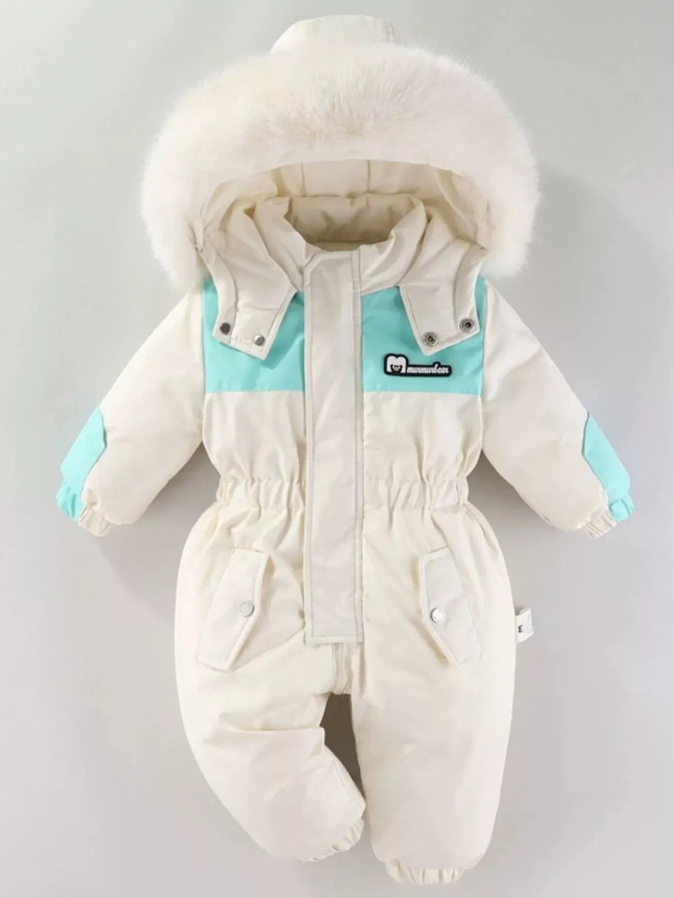 Children's Faux Fur Hood One-Piece