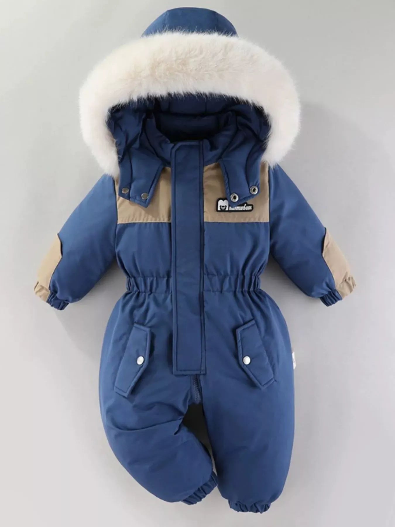 Children's Faux Fur Hood One-Piece
