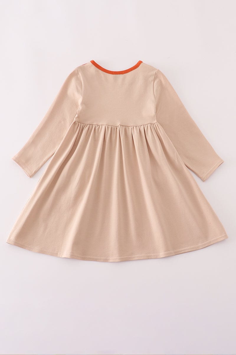 Rust isaiah embroidery dress