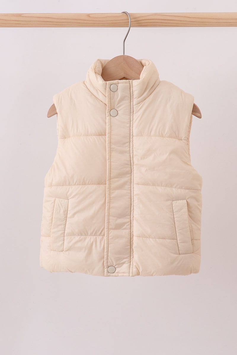 Cream mom&me puffer vest