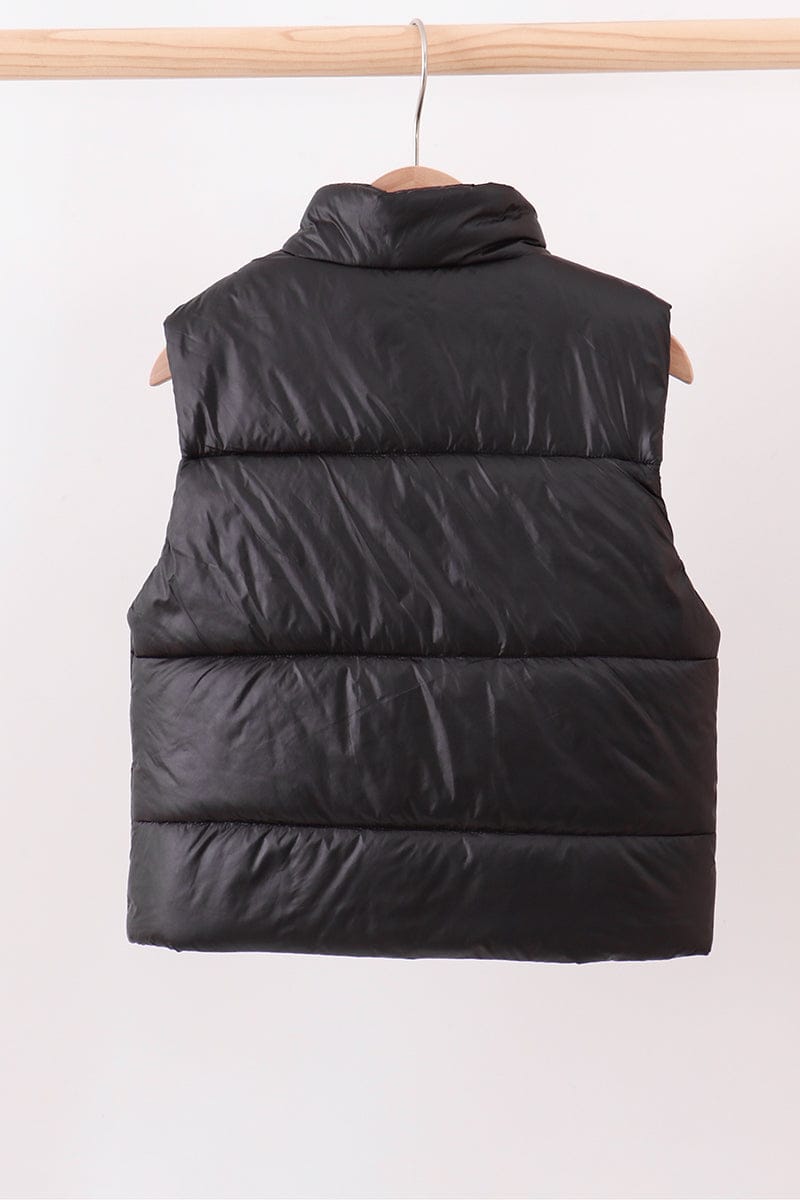 Black mom&me puffer vest